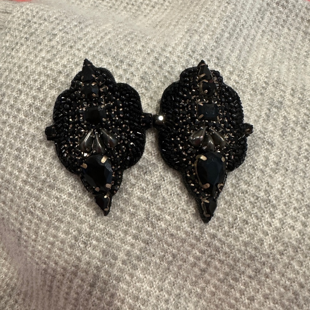 Mignonne Gavigan earrings, dramatic and elegant